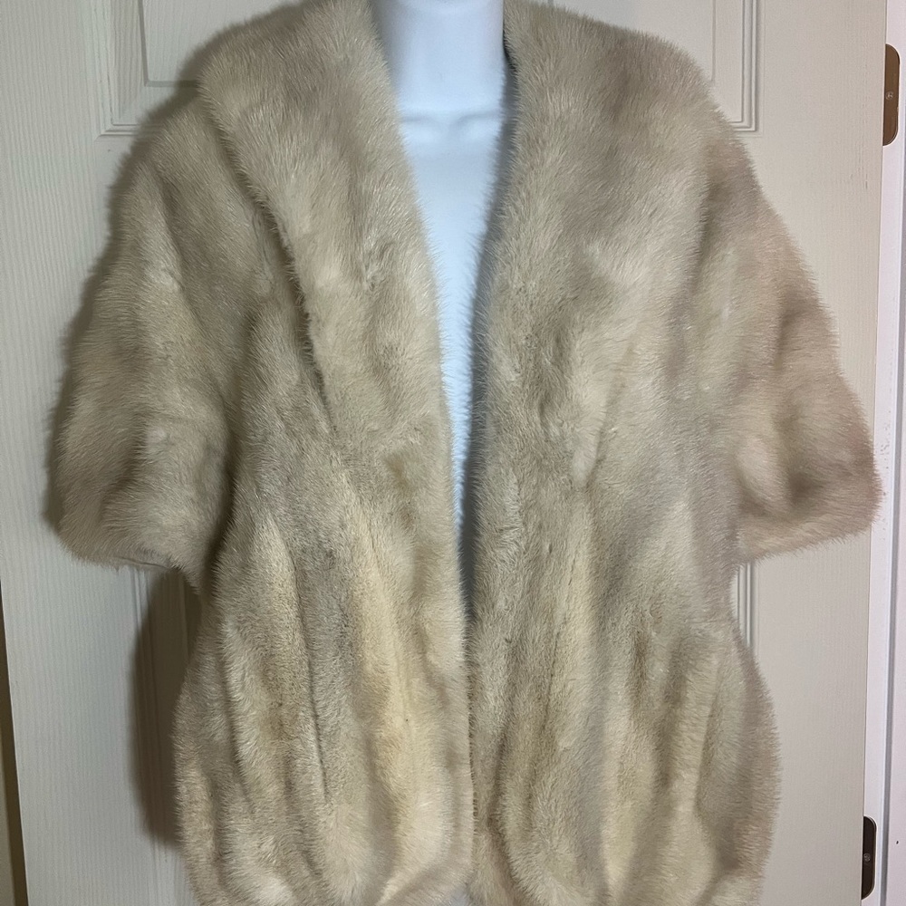 Mink Shawl Wrap One Size